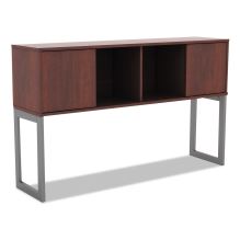 Alera Open Office Desk Series Hutch, 59w x 15d x 36.38h, Medium Cherry1