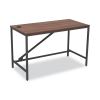 Industrial Series Table Desk, 47.25" x 23.63" x 29.5", Modern Walnut2