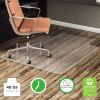 All Day Use Non-Studded Chair Mat for Hard Floors, 45 x 53, Wide Lipped, Clear2
