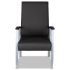 Alera metaLounge Series High-Back Guest Chair, 24.6" x 26.96" x 42.91", Black Seat/Back, Silver Base2