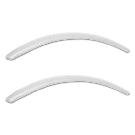 Alera Neratoli Series Replacement Arm Pads, Faux Leather, 1.77w x .59d x 15.15h, White, 1 Pair1