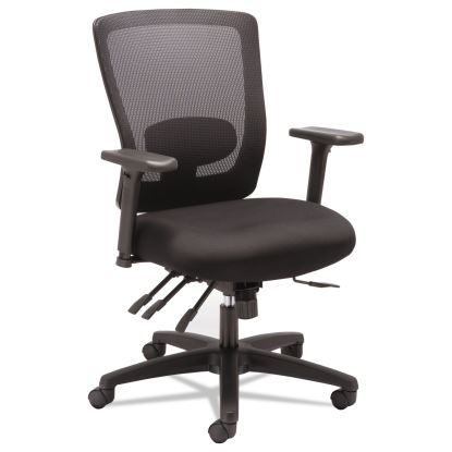 Alera Envy Series Mesh Mid-Back Multifunction Chair, Supports Up to 250 lb, 17" to 21.5" Seat Height, Black1