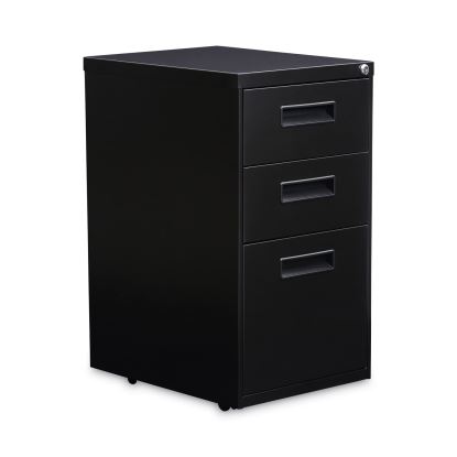 File Pedestal, Left or Right, 3-Drawers: Box/Box/File, Legal/Letter, Black, 14.96" x 19.29" x 27.75"1