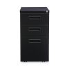 File Pedestal, Left or Right, 3-Drawers: Box/Box/File, Legal/Letter, Black, 14.96" x 19.29" x 27.75"2