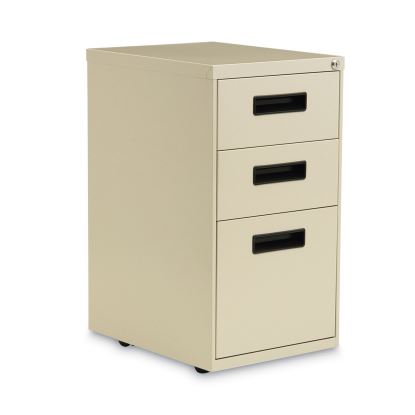 File Pedestal, Left or Right, 3-Drawers: Box/Box/File, Legal/Letter, Putty, 14.96" x 19.29" x 27.75"1