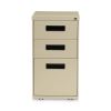 File Pedestal, Left or Right, 3-Drawers: Box/Box/File, Legal/Letter, Putty, 14.96" x 19.29" x 27.75"2