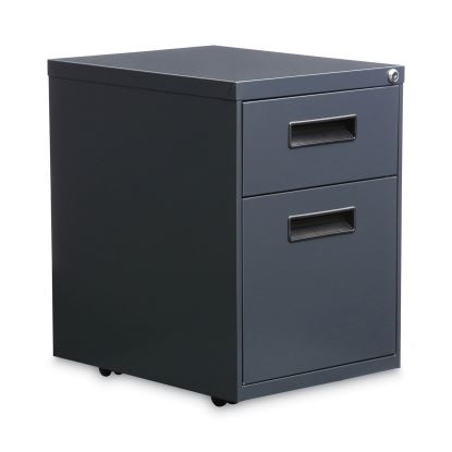 File Pedestal, Left or Right, 2-Drawers: Box/File, Legal/Letter, Charcoal, 14.96" x 19.29" x 21.65"1