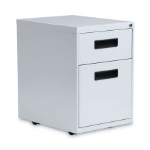 File Pedestal, Left or Right, 2-Drawers: Box/File, Legal/Letter, Light Gray, 14.96" x 19.29" x 21.65"1