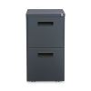 File Pedestal, Left or Right, 2 Legal/Letter-Size File Drawers, Charcoal, 14.96" x 19.29" x 27.75"2