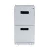 File Pedestal, Left or Right, 2 Legal/Letter-Size File Drawers, Light Gray, 14.96" x 19.29" x 27.75"2