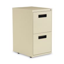 File Pedestal, Left or Right, 2 Legal/Letter-Size File Drawers, Putty, 14.96" x 19.29" x 27.75"1