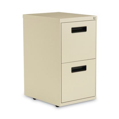 File Pedestal, Left or Right, 2 Legal/Letter-Size File Drawers, Putty, 14.96" x 19.29" x 27.75"1