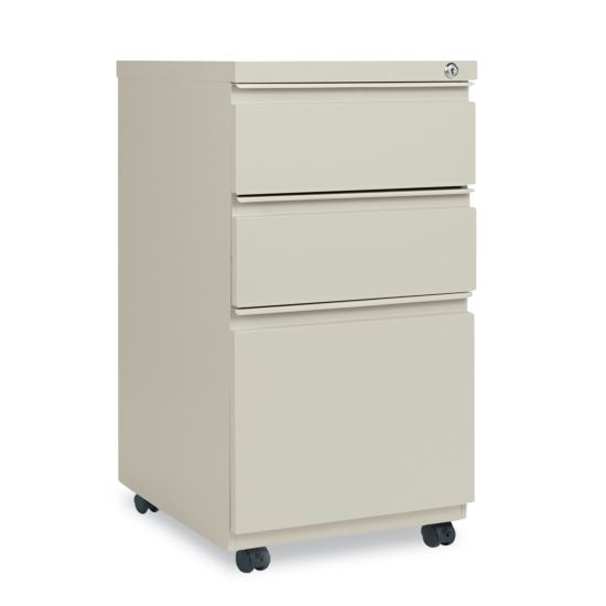 File Pedestal with Full-Length Pull, Left or Right, 3-Drawers: Box/Box/File, Legal/Letter, Putty, 14.96" x 19.29" x 27.75"1