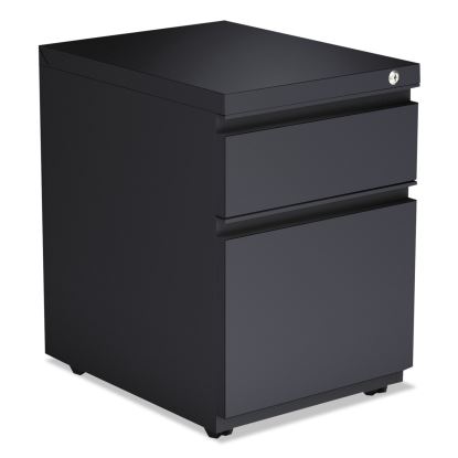 File Pedestal with Full-Length Pull, Left or Right, 2-Drawers: Box/File, Legal/Letter, Charcoal, 14.96" x 19.29" x 21.65"1
