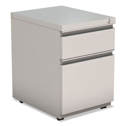 File Pedestal with Full-Length Pull, Left or Right, 2-Drawers: Box/File, Legal/Letter, Light Gray, 14.96" x 19.29" x 21.65"1