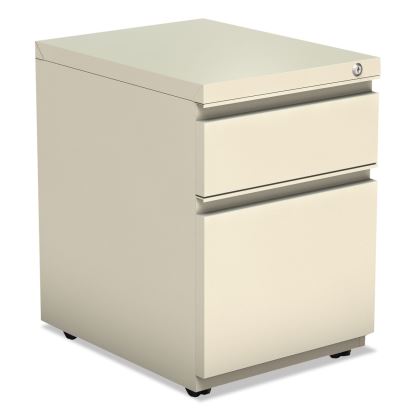 File Pedestal with Full-Length Pull, Left or Right, 2-Drawers: Box/File, Legal/Letter, Putty, 14.96" x 19.29" x 21.65"1