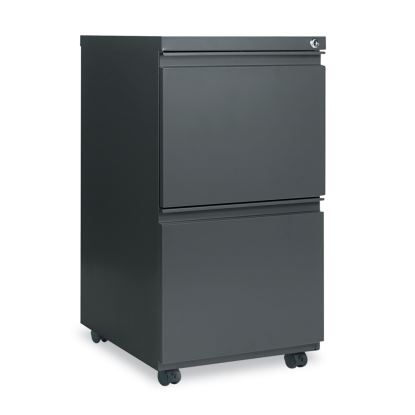 File Pedestal with Full-Length Pull, Left or Right, 2 Legal/Letter-Size File Drawers, Charcoal, 14.96" x 19.29" x 27.75"1