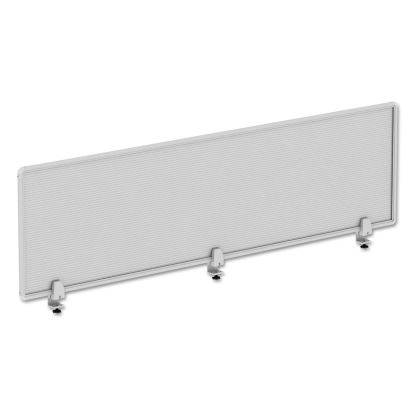 Polycarbonate Privacy Panel, 65w x 0.50d x 18h, Silver/Clear1
