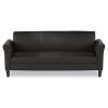 Alera Reception Lounge Furniture, 3-Cushion Sofa, 77w x 31.5d x 32h, Black1