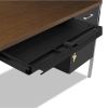 Double Pedestal Steel Desk, 72" x 36" x 29.5", Mocha/Black2