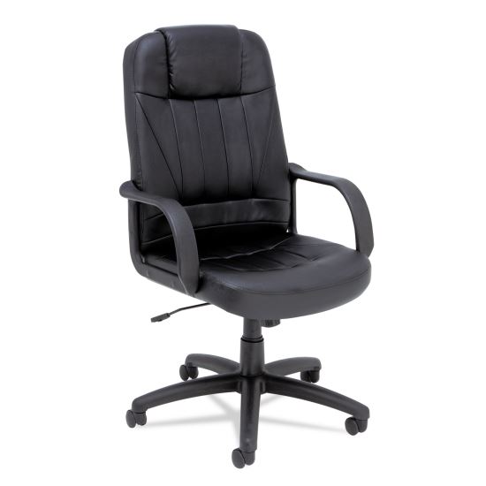 Alera Sparis Executive High-Back Swivel/Tilt Bonded Leather Chair, Supports Up to 275 lb, 18.11" to 22.04" Seat Height, Black1