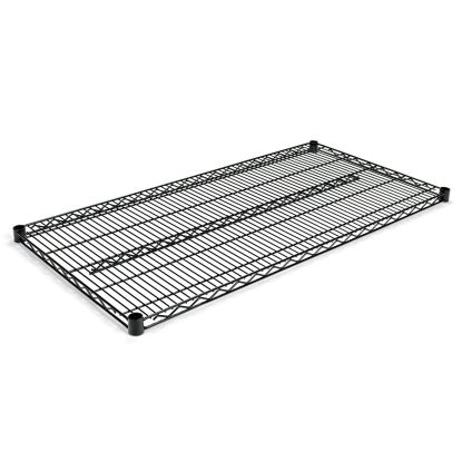 Industrial Wire Shelving Extra Wire Shelves, 48w x 24d, Black, 2 Shelves/Carton1