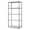 5-Shelf Wire Shelving Kit with Casters and Shelf Liners, 36w x 18d x 72h, Black Anthracite1