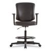 Alera Everyday Task Stool, Bonded Leather Seat/Back, Supports Up to 275 lb, 20.9" to 29.6" Seat Height, Black2