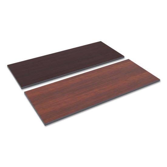 Reversible Laminate Table Top, Rectangular, 59.5w x 23.63,Medium Cherry/Mahogany1