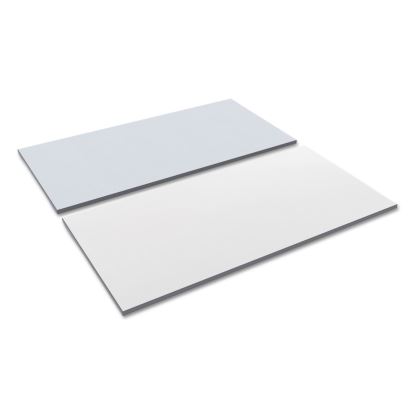 Reversible Laminate Table Top, Rectangular, 59.38w x 29.5d, White/Gray1