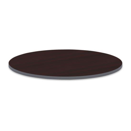 Reversible Laminate Table Top, Round, 35.38w x 35.38d, Medium Cherry/Mahogany1