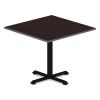 Reversible Laminate Table Top, Square, 35.38w x 35.38d, Espresso/Walnut1