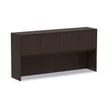 Alera Valencia Series Hutch with Doors, 70.63w x 15d x 35.38h, Espresso1