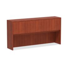 Alera Valencia Series Hutch with Doors, 70.63w x 15d x 35.38h, Medium Cherry1