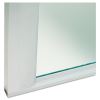 Glass Door Set With Silver Frame For 72" Wide Hutch, 17w x 16h, Clear, 4 Doors/Set2