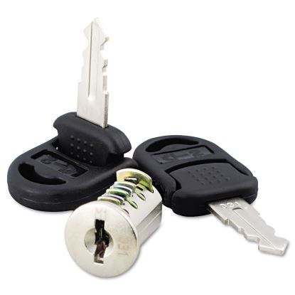 Core Removable Lock and Key Set, Silver, Two Keys/Set1