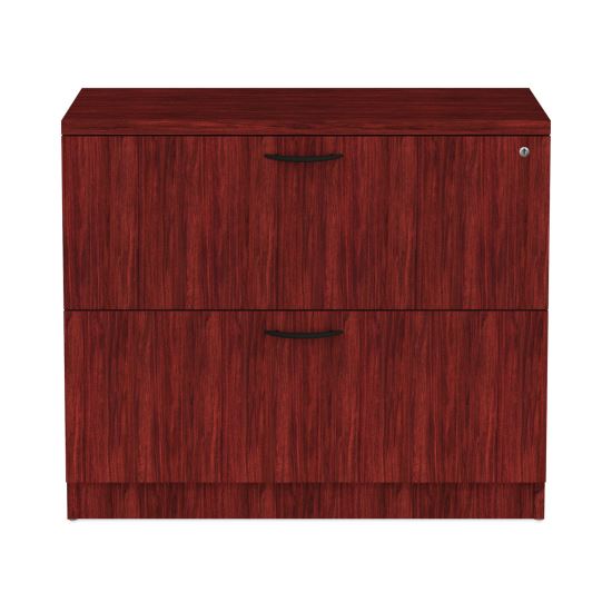 Alera Valencia Series Lateral File, 2 Legal/Letter-Size File Drawers, Mahogany, 34" x 22.75" x 29.5"1