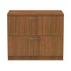 Alera Valencia Series Lateral File, 2 Legal/Letter-Size File Drawers, Modern Walnut, 34" x 22.75" x 29.5"1