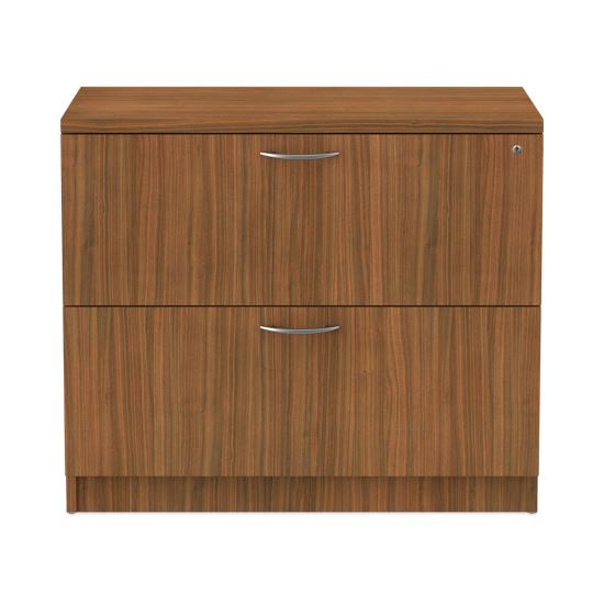 Alera Valencia Series Lateral File, 2 Legal/Letter-Size File Drawers, Modern Walnut, 34" x 22.75" x 29.5"1