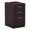 Alera Valencia Series Full Pedestal File, Left/Right, 3-Drawers: Box/Box/File, Legal/Letter, Espresso, 15.63" x 20.5" x 28.5"2