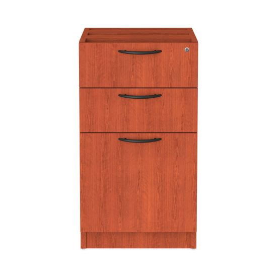 Alera Valencia Series Full Pedestal File, Left/Right, 3-Drawers: Box/Box/File, Legal/Letter, Cherry, 15.63" x 20.5" x 28.5"1