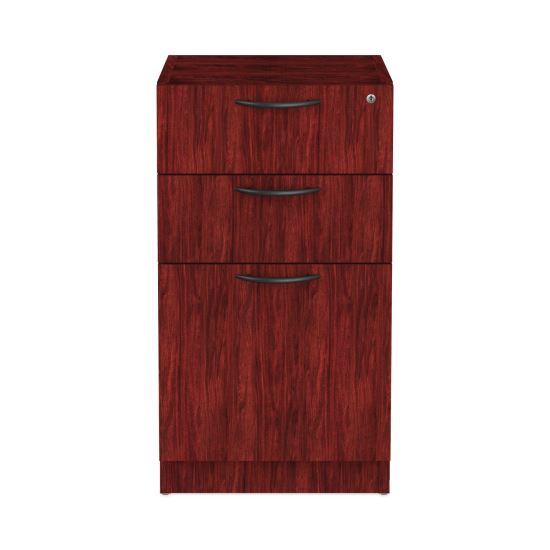 Alera Valencia Series Full Pedestal File, Left/Right, 3-Drawers: Box/Box/File, Legal/Letter, Mahogany, 15.63" x 20.5" x 28.5"1