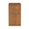 Alera Valencia Series Full Pedestal File, Left/Right, 3-Drawer: Box/Box/File, Legal/Letter, Modern Walnut,15.63 x 20.5 x 28.51