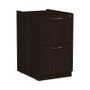 Alera Valencia Series Full Pedestal File, Left or Right, 2 Legal/Letter-Size File Drawers, Espresso, 15.63" x 20.5" x 28.5"2