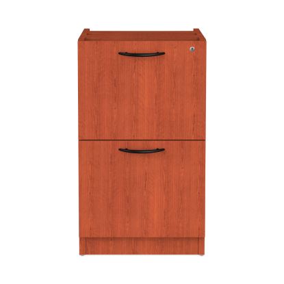 Alera Valencia Series Full Pedestal File, Left/Right, 2 Legal/Letter-Size File Drawers, Medium Cherry, 15.63" x 20.5" x 28.5"1