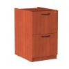 Alera Valencia Series Full Pedestal File, Left/Right, 2 Legal/Letter-Size File Drawers, Medium Cherry, 15.63" x 20.5" x 28.5"2