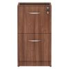 Alera Valencia Series Full Pedestal File, Left/Right, 2 Legal/Letter-Size File Drawers, Modern Walnut, 15.63" x 20.5" x 28.5"2