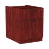 Alera Valencia Series Hanging Pedestal File, Left/Right, 2-Drawers: Box/File, Legal/Letter, Mahogany, 15.63" x 20.5" x 19.25"2