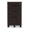 Alera Valencia Series Mobile Pedestal File, Left/Right, 3-Drawers: Box/Box/File, Legal/Letter, Mahogany, 15.88 x 20.5 x 28.382