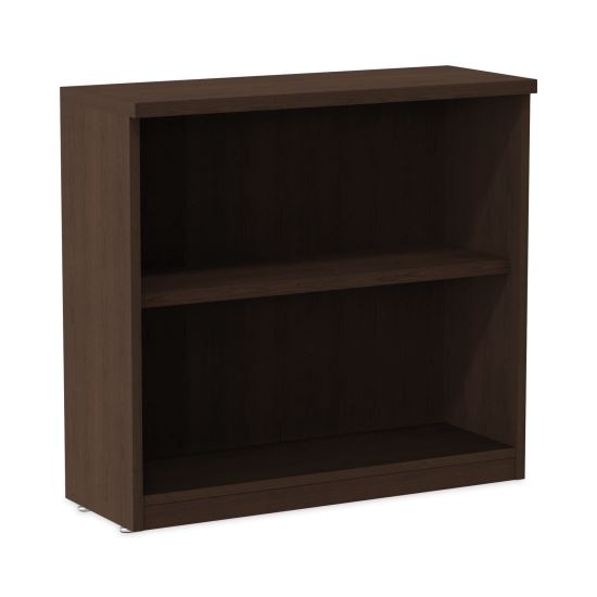 Alera Valencia Series Bookcase, Two-Shelf, 31.75w x 14d x 29.5h, Espresso1